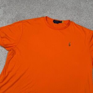 Polo Ralph Lauren Mens XL Classic Fit Short Sleeve T-Shirt Orange Flesh Pony